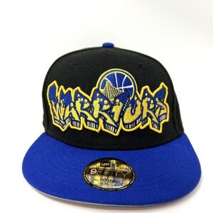 NWOT Golden State Warriors Graffiti 9Fifty New Era Spell Out Snapback Hat Youth